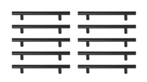 Quinn 5" Center to Center Matte Black Bar Pull Multipack (set of 10)
