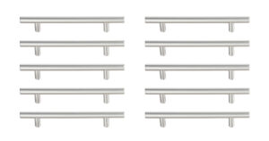 Quinn 5" Center to Center Brushed Nickel Bar Pull Multipack (set of 10)
