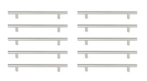 Quinn 6-5/16" Center to Center Brushed Nickel Bar Pull Multipack (set of 10)