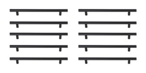 Quinn 7-9/16" Center to Center Matte Black Bar Pull Multipack (set of 10)