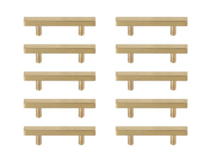 Dior 3" Center to Center Brass Bar Pull Multipack (set of 10)