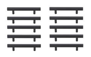 Dior 4" Center to Center Matte Black Bar Pull Multipack (set of 10)