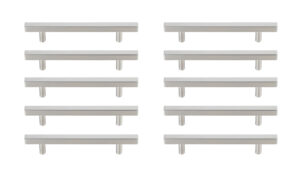 Dior 5" Center to Center Brushed Nickel Bar Pull Multipack (set of 10)