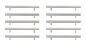 Dior 6-5/16" Center to Center Brushed Nickel Bar Pull Multipack (set of 10)