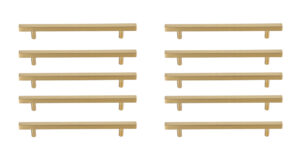 Dior 7-9/16" Center to Center Brass Bar Pull Multipack (set of 10)