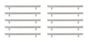 Dior 7-9/16" Center to Center Brushed Nickel Bar Pull Multipack (set of 10)