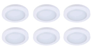 6 INCH DISK LIGHT, 3000k, 115 degree, CRI90, ETL, 16.5W, 90W EQUIVALENT, 50000HRS, LM900, DIMMABLE, 5 YEARS WARRANTY, INPUT VOLTAGE 120V 6 PACK