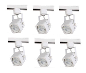 MATTE frosted white TRACK HEAD, 120V, FITS GU10, (LIGHT SOURCE NOT INCLUDED)L2.94 W2.31 H5.75 6 PACK