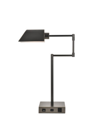 Brio Collection 1-Light Bronze Finish Table Lamp