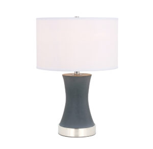 Knox 1 light Polised Nickel Table Lamp