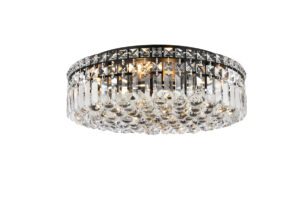 Maxime 20 inch black flush mount