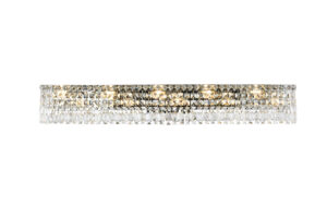 Maxime 10 light Chrome Wall Sconce Clear Royal Cut Crystal