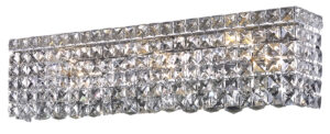 Maxime 6 light Chrome Wall Sconce Clear Royal Cut Crystal