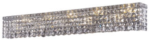 Maxime 10 light Chrome Wall Sconce Clear Royal Cut Crystal