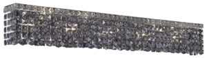 Maxime 10 light Chrome Wall Sconce Silver Shade (Grey) Royal Cut Crystal