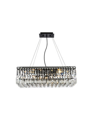 Maxime 24 inch black chandelier