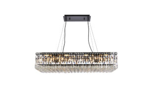 Maxime 36 inch black chandelier