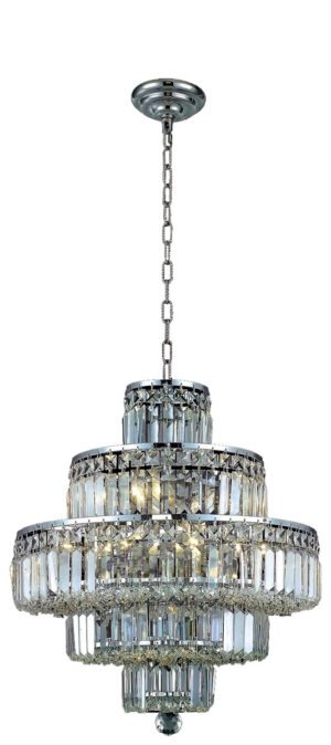 Maxime 13 light Chrome Chandelier Clear Royal Cut Crystal