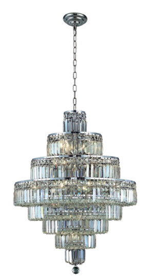 Maxime 18 light Chrome Chandelier Clear Royal Cut Crystal