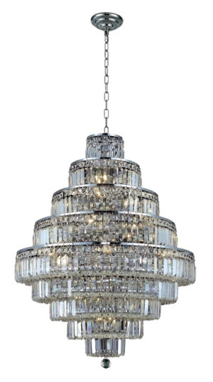 Maxime 20 light Chrome Chandelier Clear Royal Cut Crystal