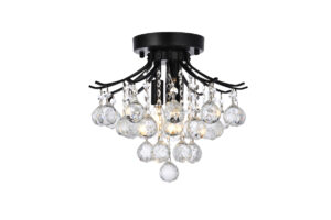 Toureg 12 inch black flush mount