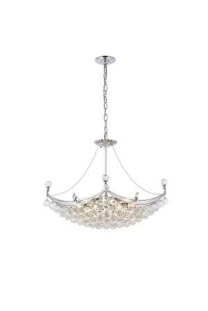 Corona 8 light Chrome Chandelier Clear Royal Cut Crystal