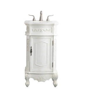 19 in. Single Bathroom Vanity set in antique white