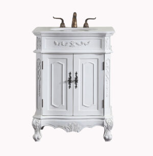 27 in. Single Bathroom Vanity set in antique white