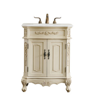 27 in. Single Bathroom Vanity set in light antique beige