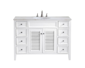 48 In. Single Bathroom Vanity Set In White