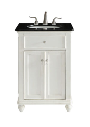 24 In. Single Bathroom Vanity Set In Antique White
