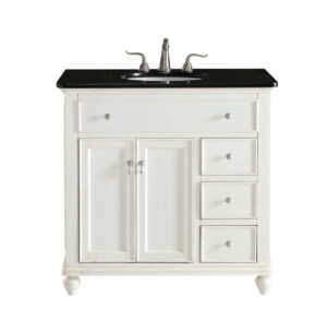 36 In. Single Bathroom Vanity Set In Antique White