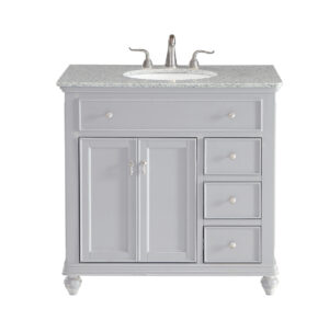 36 In. Single Bathroom Vanity Set In Light Grey