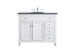 42 in. Single Bathroom Vanity set in antique white