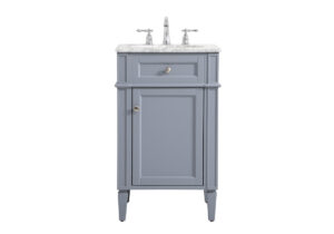 21 inch Single bathroom vanity in grey
