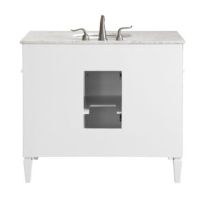 40 In. Single Bathroom Vanity Set In White