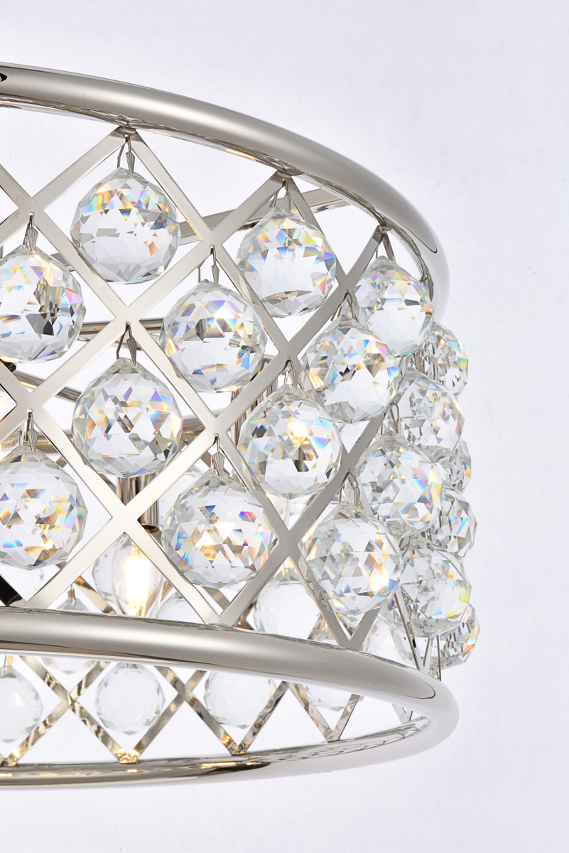 Madison 6 light polished Nickel Chandelier Clear Royal Cut Crystal - Image 4