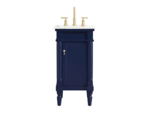 18.5 inch Single bathroom vanity in blue