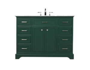 48 inch Single bathroom vanity in green