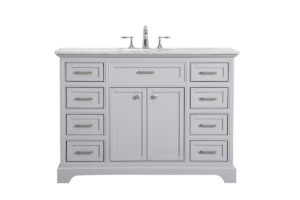 48 In. Single Bathroom Vanity Set In Light Grey