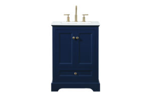 24 inch Single bathroom vanity in blue