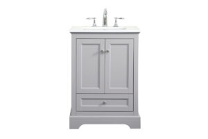 24 inch Single bathroom vanity in grey