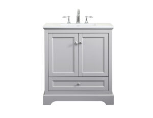30 inch Single bathroom vanity in grey