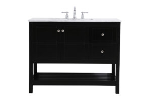 42 inch Single Bathroom Vanity in Black