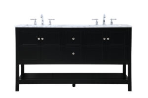 60 inch Single Bathroom Vanity in Black