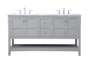 60 inch Single Bathroom Vanity in Gray