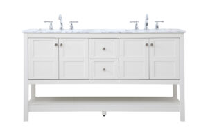 60 inch Single Bathroom Vanity in White