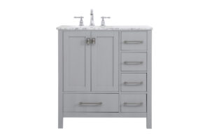 32 inch Single Bathroom Vanity in Gray