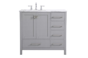 36 inch Single Bathroom Vanity in Gray