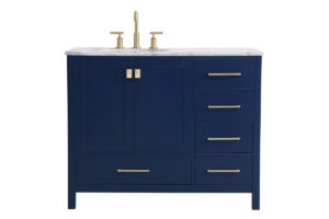 42 inch Single Bathroom Vanity in Blue